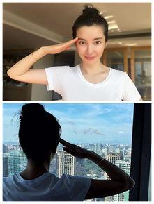 明星敬礼图片,致敬敬礼，展现军人风范
