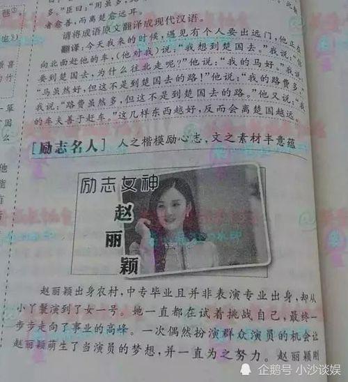 明星写入课本,明星风采走进课本